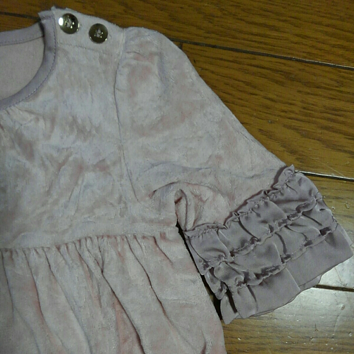  Jill Stuart JILLSTUART One-piece 90... pink velour cloth Gold button used ⑥