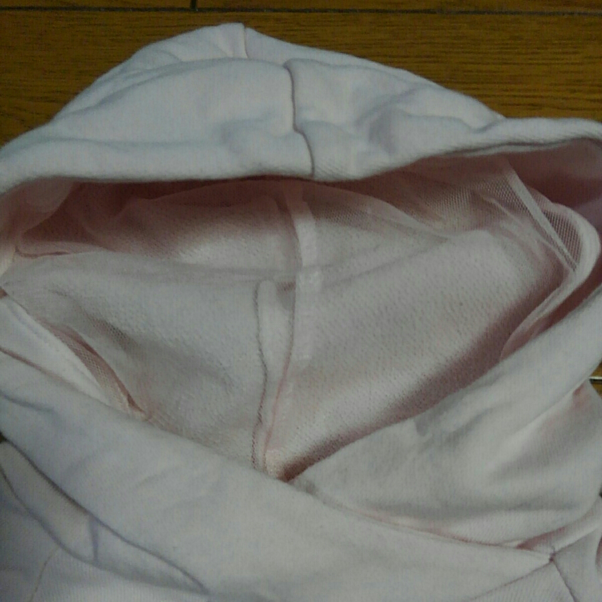  Jill Stuart JILLSTUART with a hood . sweatshirt One-piece 90... pink frill biju- used ⑦