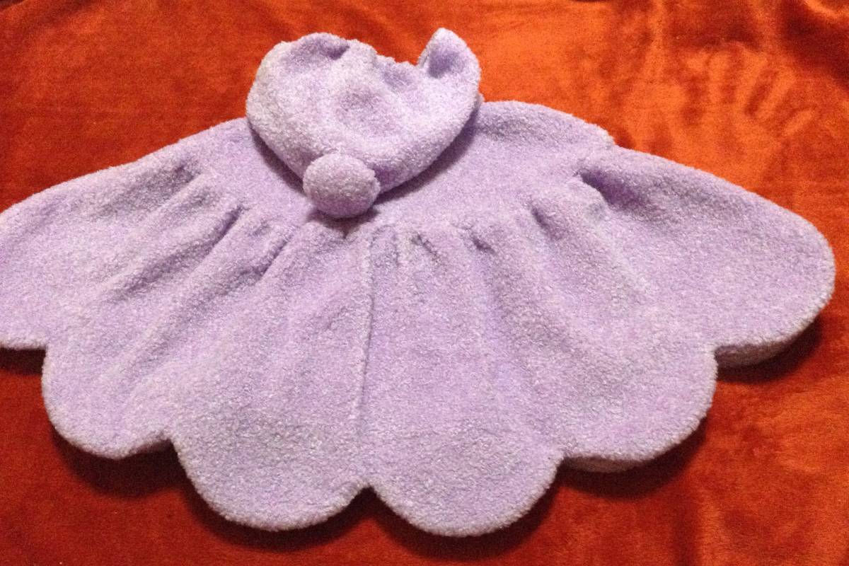 * Anna Sui Mini *.... poncho * purple * tag equipped * cat *ANNASUImini* free size *... pretty *70*80*90*