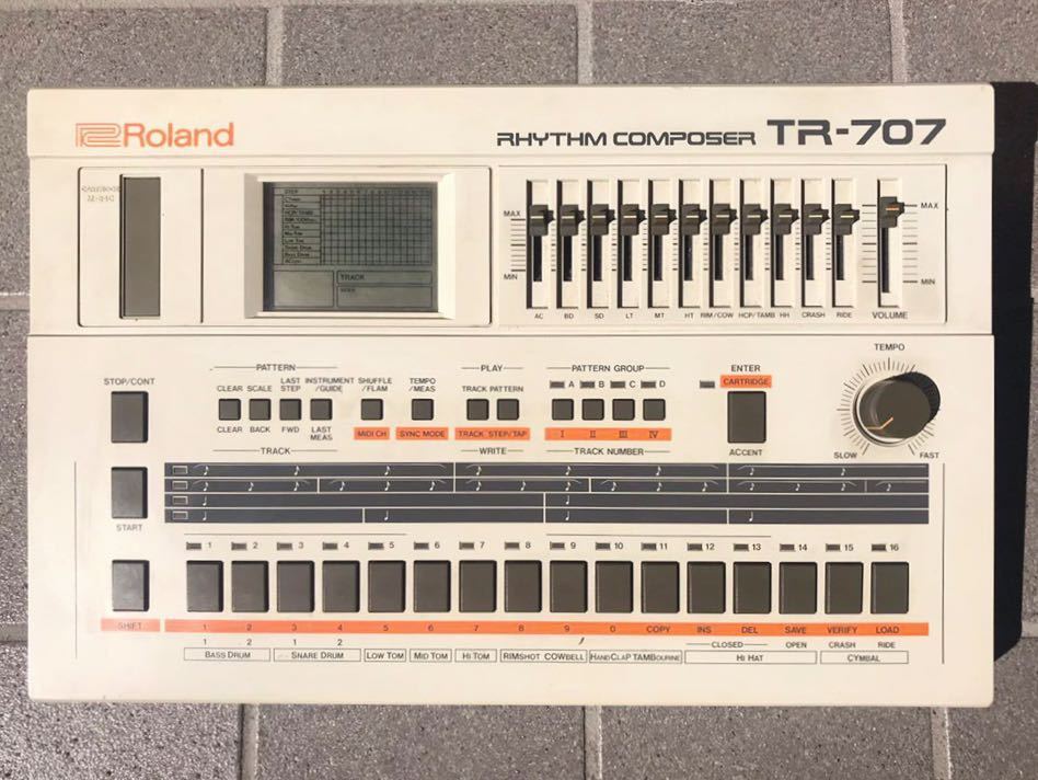 Yahoo!オークション - 【動作確認済み】Roland TR-707 リズムマシン