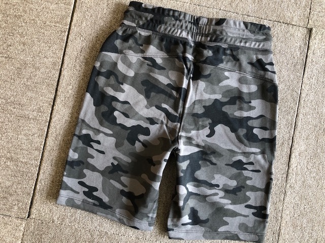 * new goods Gap Fit Gap camouflage pattern stretch shorts 140* gray 