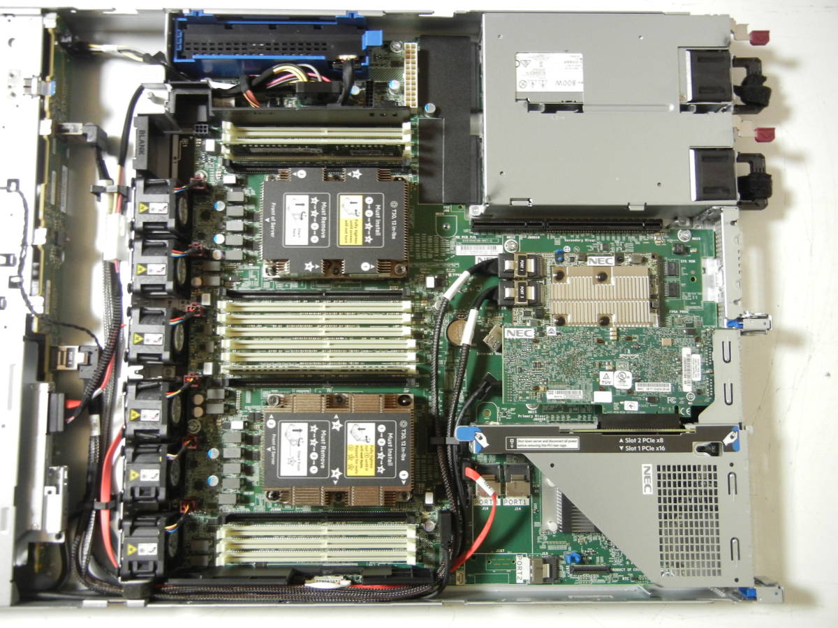 ★【中古】NEC Express 5800/R120h-1E (N8100-2779Y) 8core Xeon Silver 4208 2.10GHz x2/64GB/600GB x2/AC x2の画像6