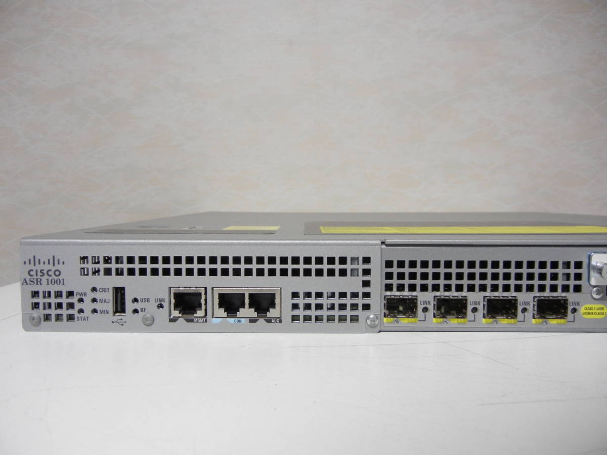 ★中古 Cisco ASR1000シリーズ アグリゲーション サービスルータ（ASR1001）ipbaseライセンス 電源二重 初期化_画像2