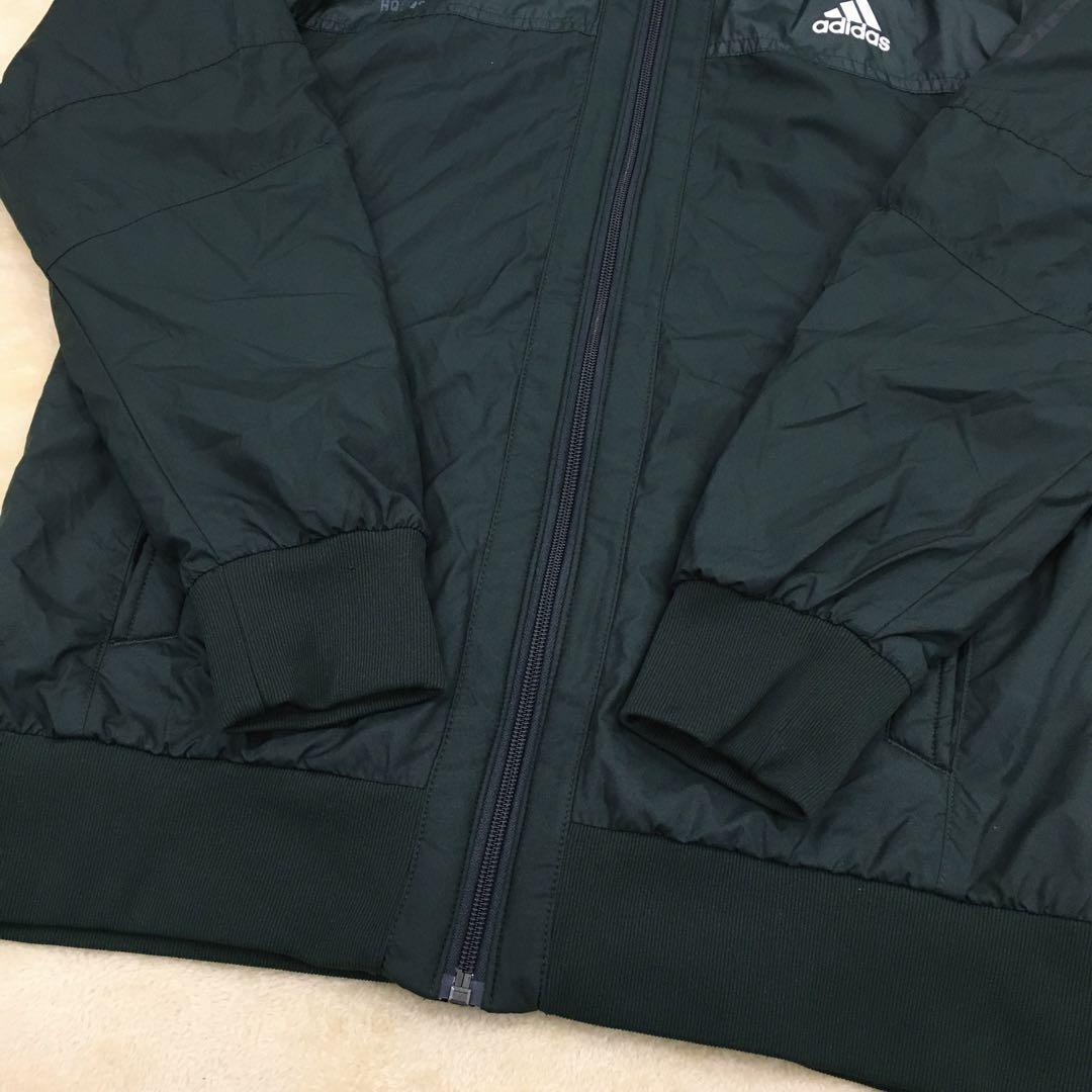 adidas クライマストーム ウィンドブレーカー Mサイズ スリーライン 緑