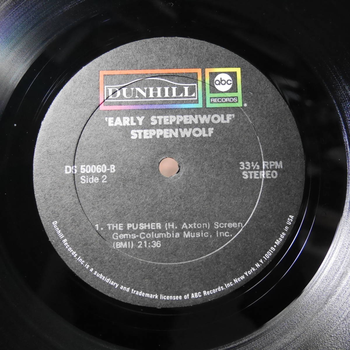 アナログ ● STEPPEN WOLF EARLY RECORDED LIVE AT THE MATRIX IN SANSRANSISCO MAY14 1987 ～DUNHIL(US) ORIGINAL_画像5