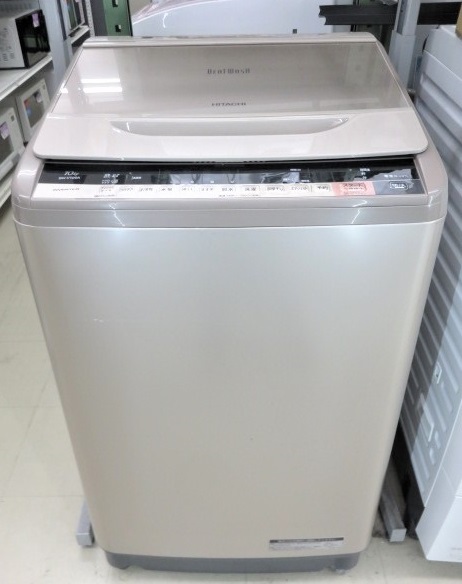 【中古品】日立 HITACHI 全自動洗濯機 ビートウォッシュ 洗濯容量10.0kg インバーター搭載 BW-V100A(N) 2017年製 シャンパン ○YR-15695○ - 1