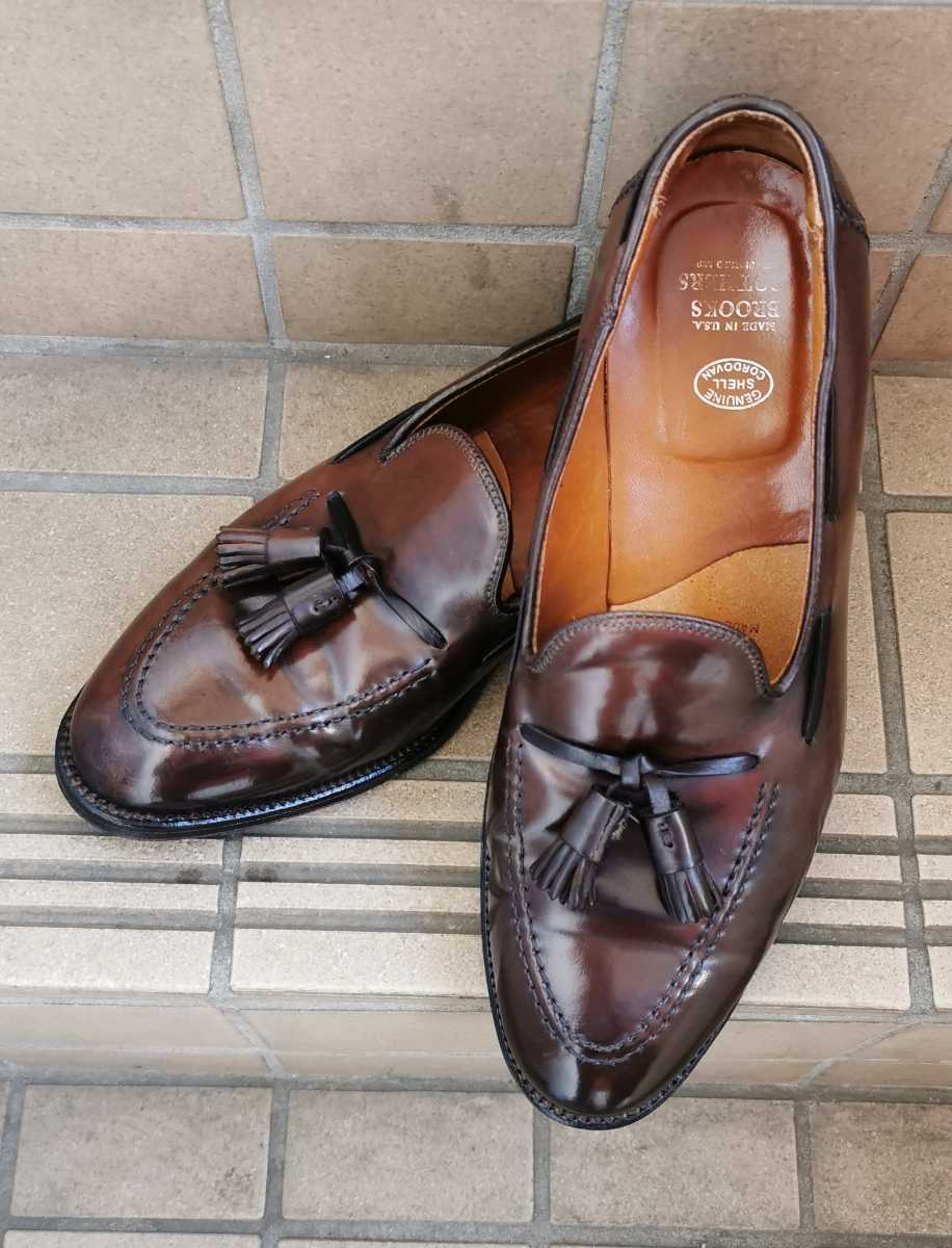 2年保証』 【美品】Brooks Brothers タッセルローファー 10.5D コード