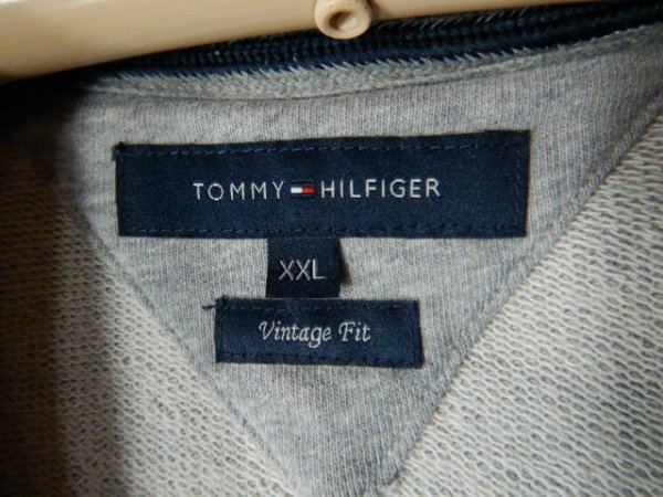 to5952　TOMMY HILFIGER　トミー　ヒルフィガー　大きめ　ビッグ　スウェット　ショールカラー　デザイン　ジャケット_画像4