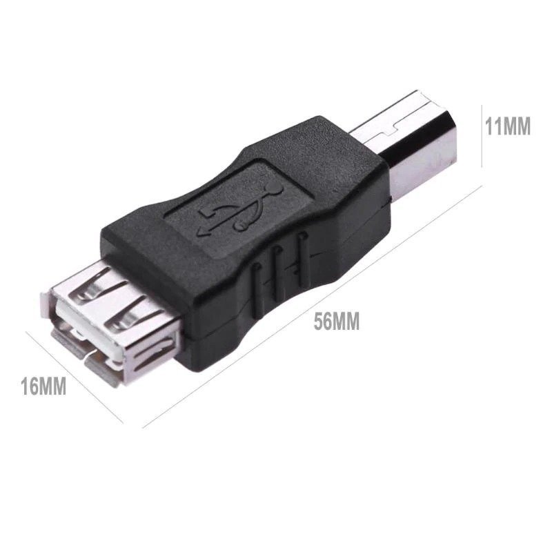 【USB変換アダプター】 USB Type-A (メス) → USB Type-B(オス) 変換アダプター ｘ１本_画像2