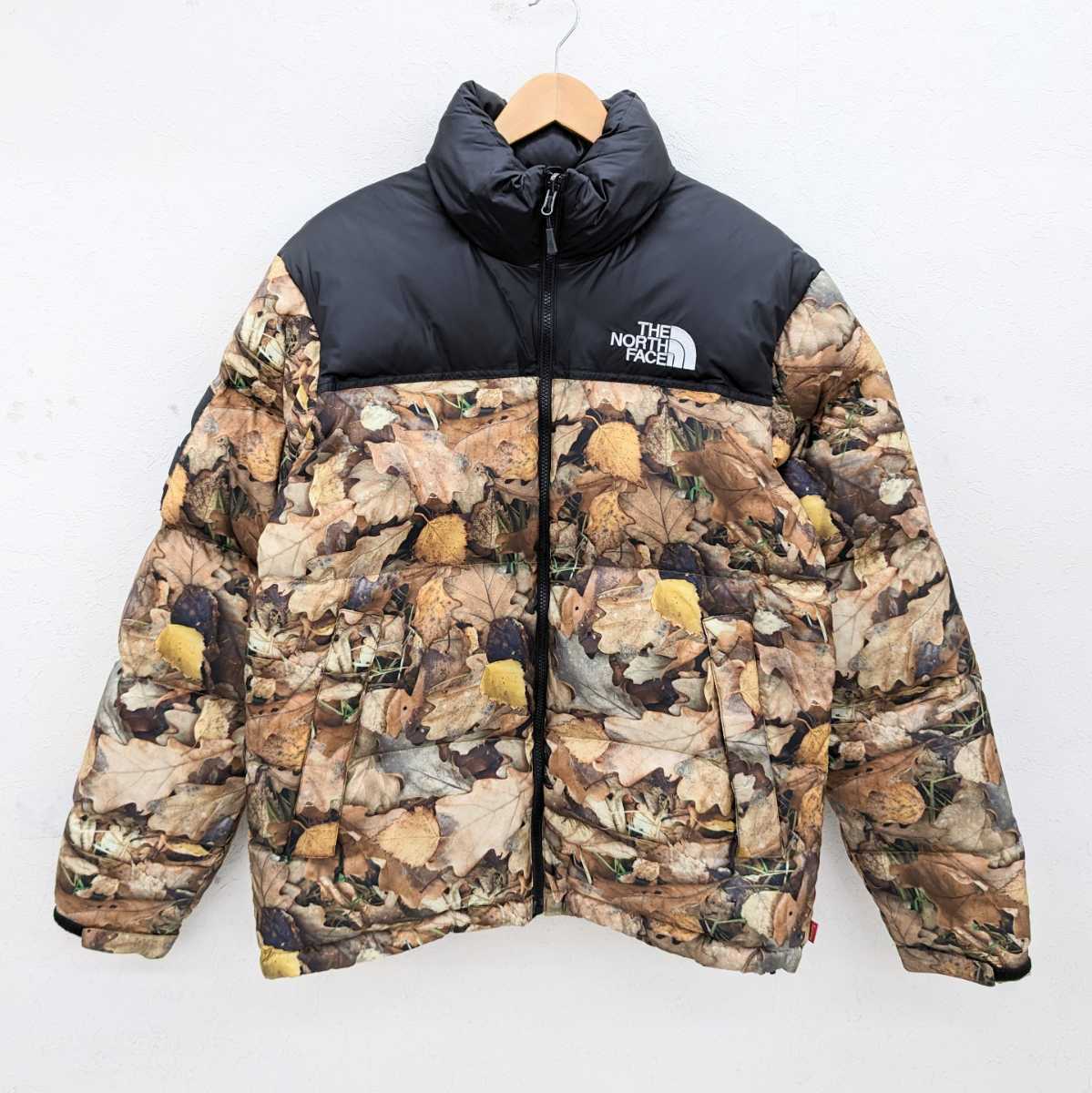 16AW Supreme × THE NORTH FACE Leaves Nuptse Jacket シュプリーム