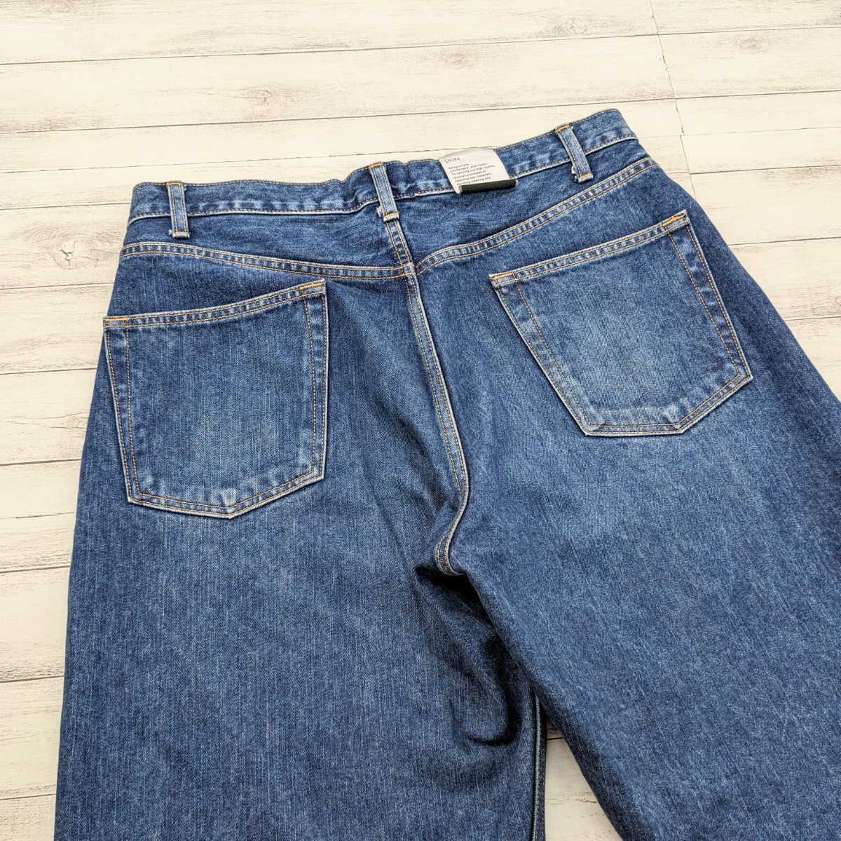 CIOTA シオタ インディゴ スビンコットン 13.5oz ワイドテーパード デニムパンツ ブルー系 NPTM-6RF_画像6