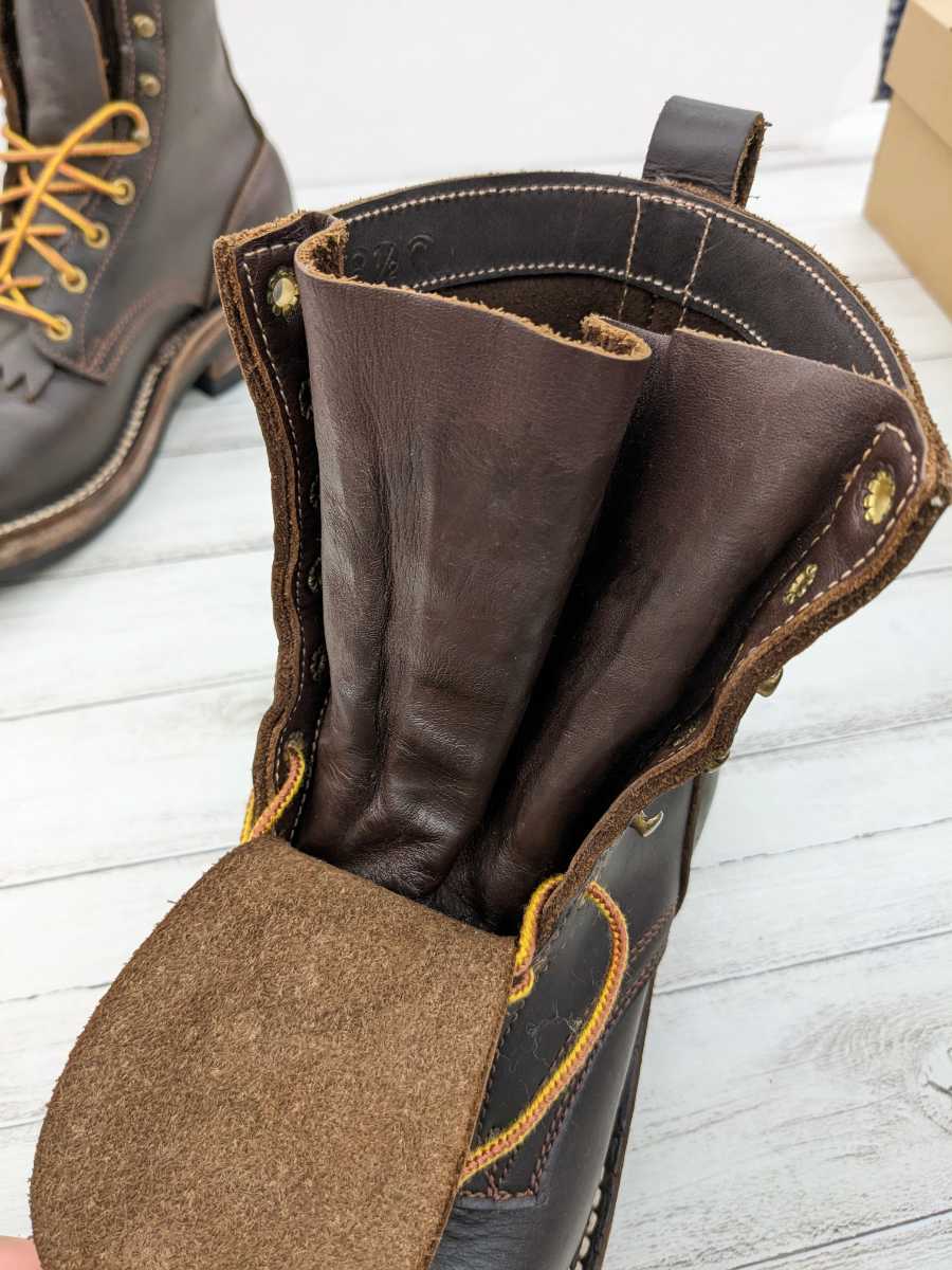 NICKS ニックス ブーツ ホットショット ビブラムソール ロガー レザー US8.5 C 715 ダークブラウン系