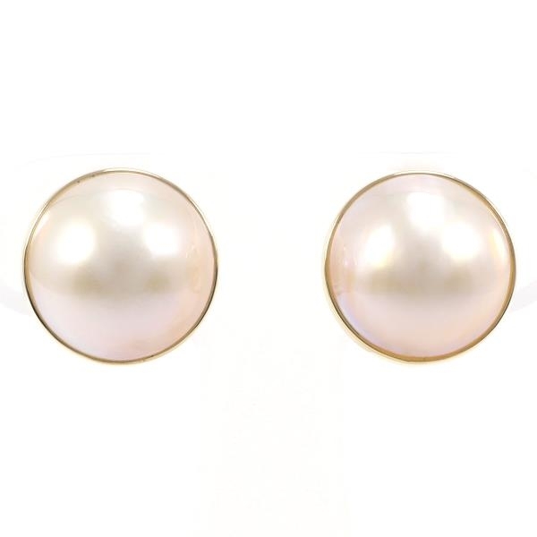 K18YG イヤリング マベパール 総重量約5.0g 中古 美品 送料無料☆0315