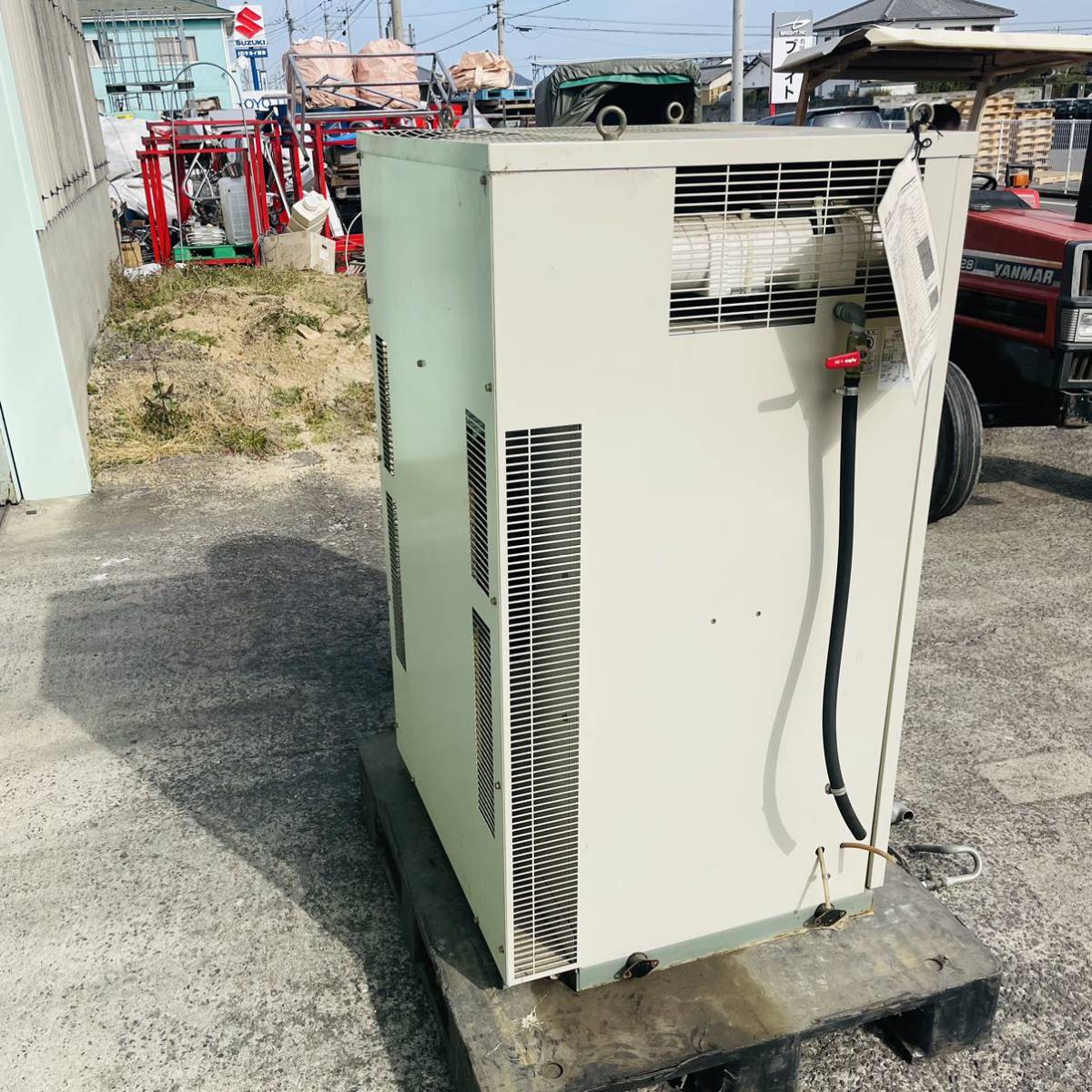 HITACHI POD-5.5M6 空気圧縮機 エアーコンプレッサー ベビコン 5.5kw 動作確認済み 引き取り歓迎 エアータンク付き_画像6