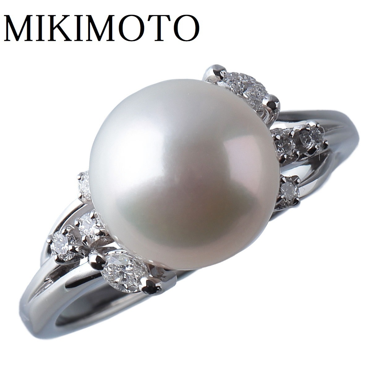 公式ショップ】 MIKIMOTO - ミキモト あこや真珠Pt950ダイヤリング 