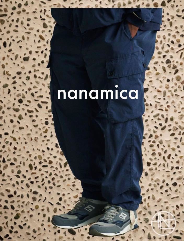 新品 nanamica ナナミカ イージーカーゴパンツ 34 ネイビー-