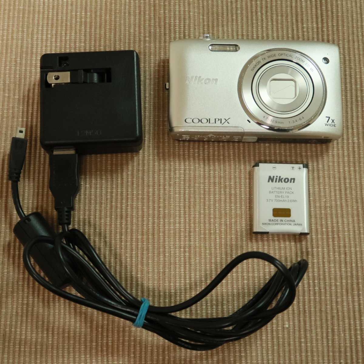 Nikon COOLPIX S3500/撮影可/電池・充電器付き/送料無料 Nikon COOLPIX S3500/撮影可/電池・充電器付き/送料無料