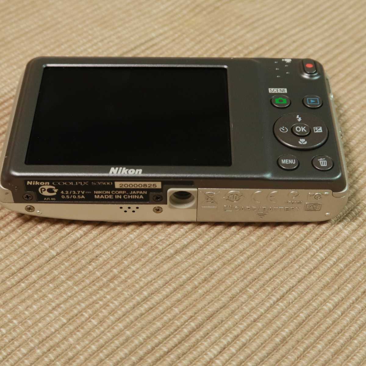 Nikon COOLPIX S3500/撮影可/電池・充電器付き/送料無料 Nikon COOLPIX S3500/撮影可/電池・充電器付き/送料無料