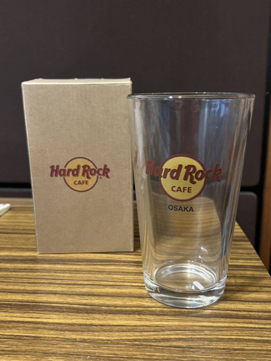  Hard Rock Cafe Osaka Osaka beer glass extra-large big glass original box attaching 
