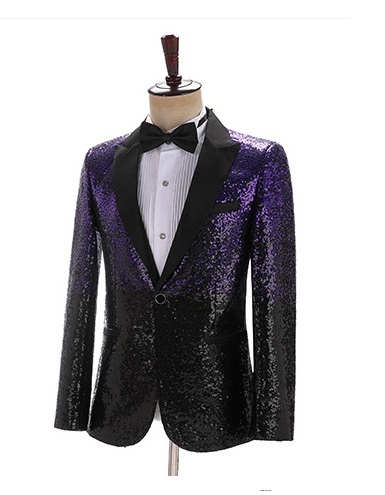 ST02-47e new goods 2 point gradation! purple + black 5 color. development men's fine clothes fine clothes suit set tuxedo stage costume outer garment trousers M L-5XL musical performance production presentation 