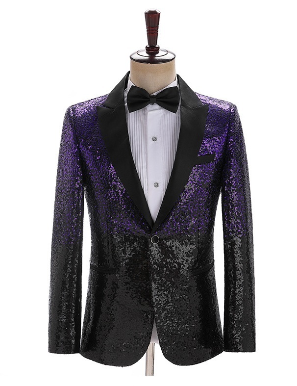 ST02-47e new goods 2 point gradation! purple + black 5 color. development men's fine clothes fine clothes suit set tuxedo stage costume outer garment trousers M L-5XL musical performance production presentation 