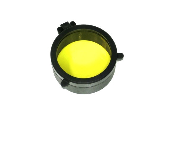 透明黄色クリアイエロー型フリップオープンスコープカバー バトラーキャップ39mm新品　スコープ レンズ 保護 ドットサイト　カバー _画像1