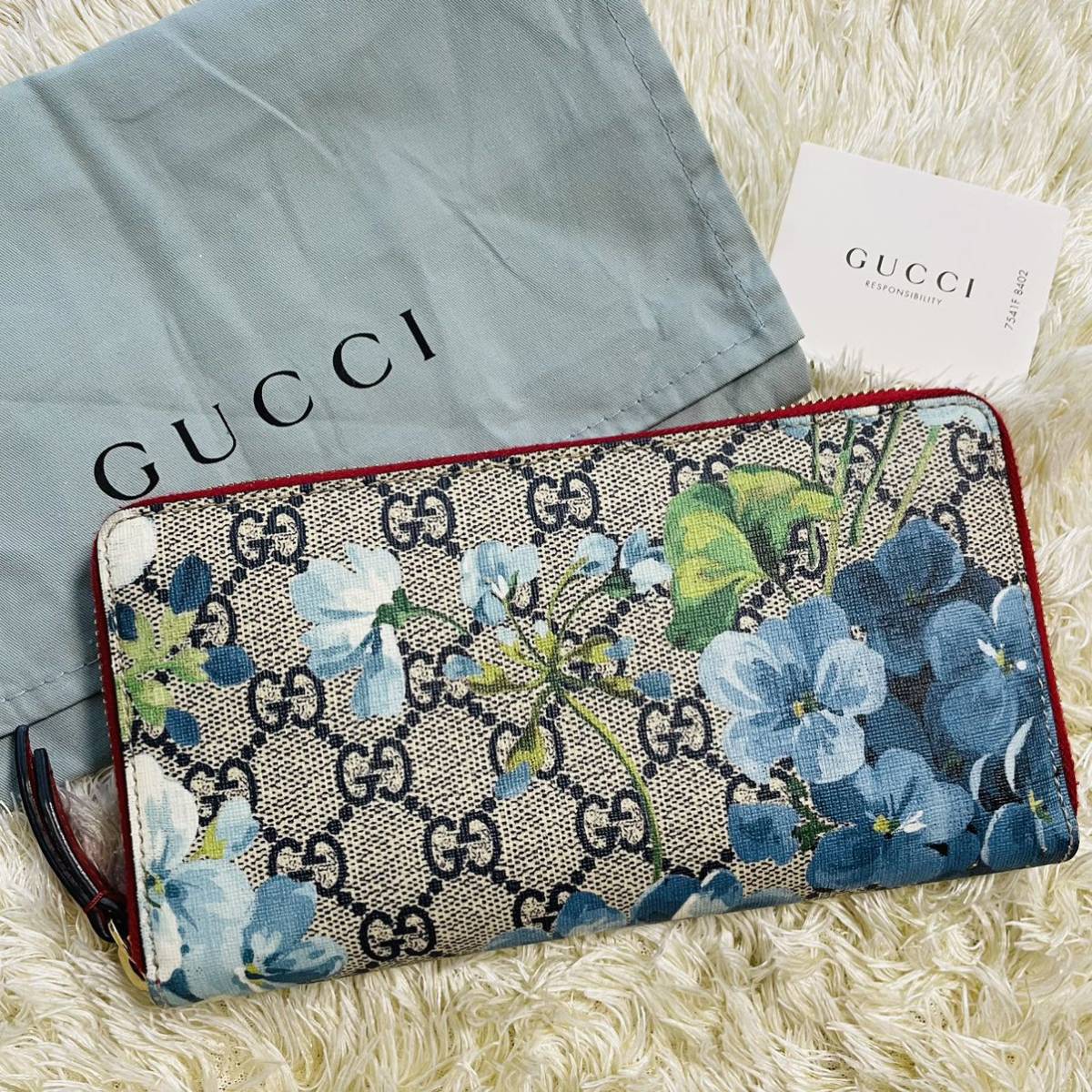 GUCCI ブルームス ラウンドファスナー 長財布 ラウンドジップ www