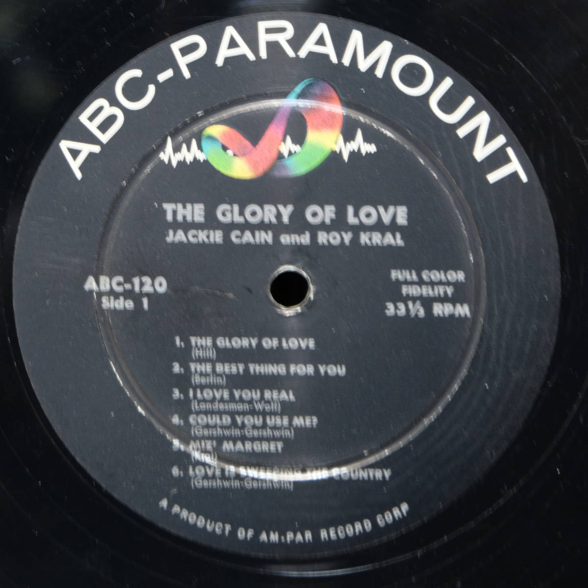 ABC Paramount【 ABC-120 : The Glory Of Love 】DG / Jackie Cain and Roy Karl_画像5