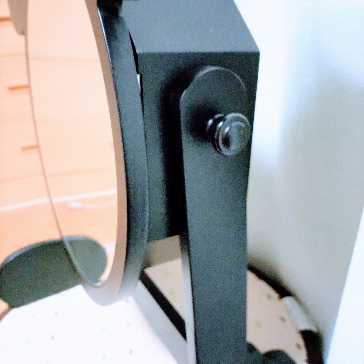 ミッキーマウス型のかわいい鏡台 ねずみ型 ディズニー好きさんに レア? 黒
