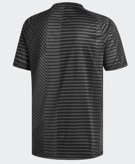 (新品) アディダス adidas 半袖機能Tシャツ M4T STRONG キカガクグラフィックヘザーTシャツ Sサイズ 黒 ブラック グレー トレーニング_画像2