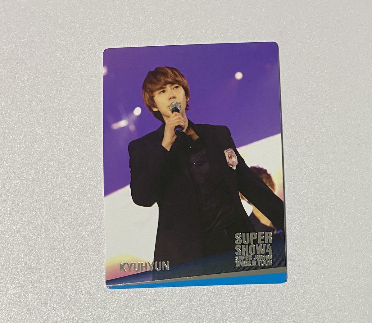 キュヒョン SUPER JUNIOR WORLD TOUR SUPER SHOW4 トレカ KYUHYUN Photocard SS4_画像1