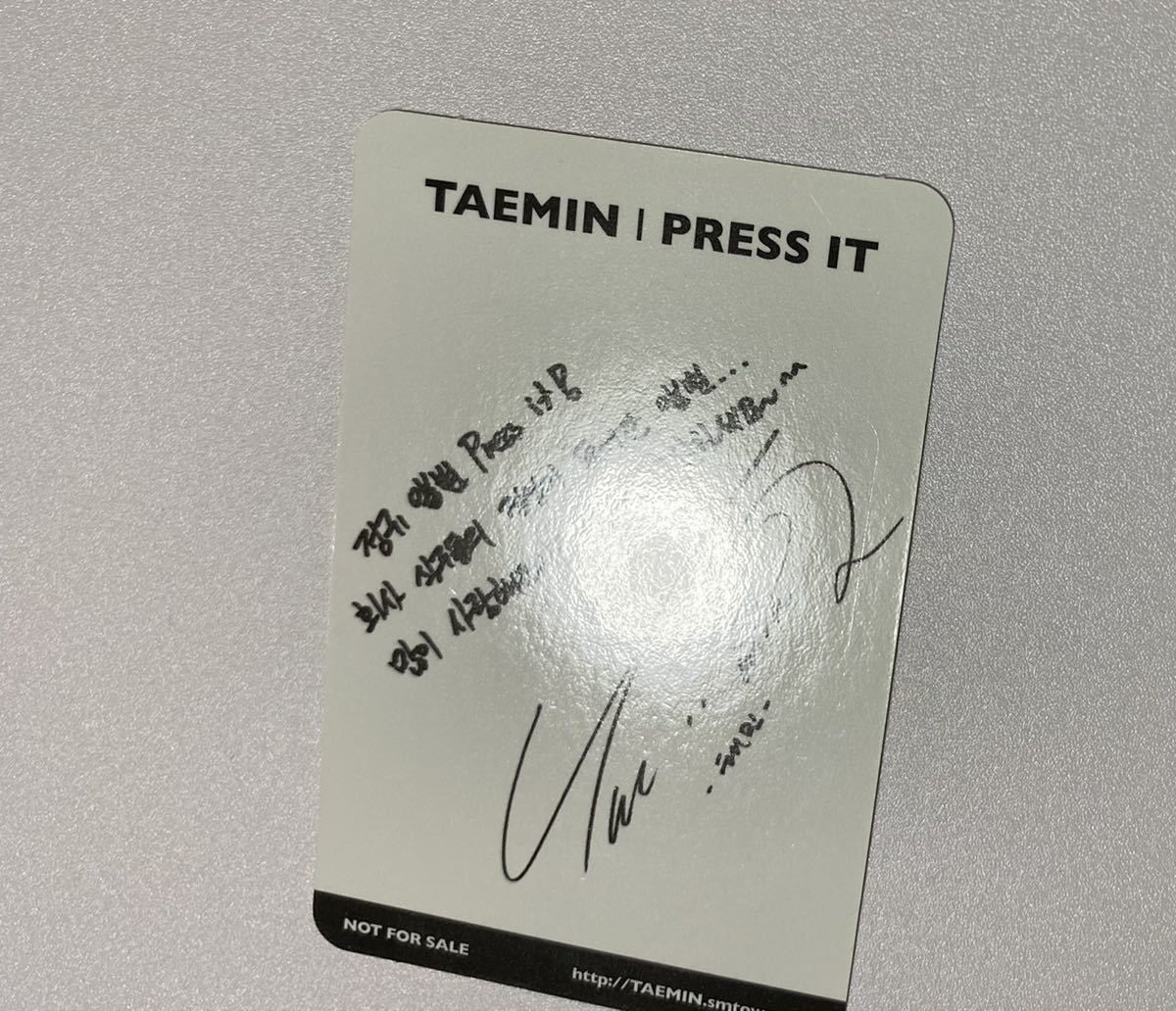 SHINee テミン PRESS IT トレカ TAEMIN Photocard_画像4