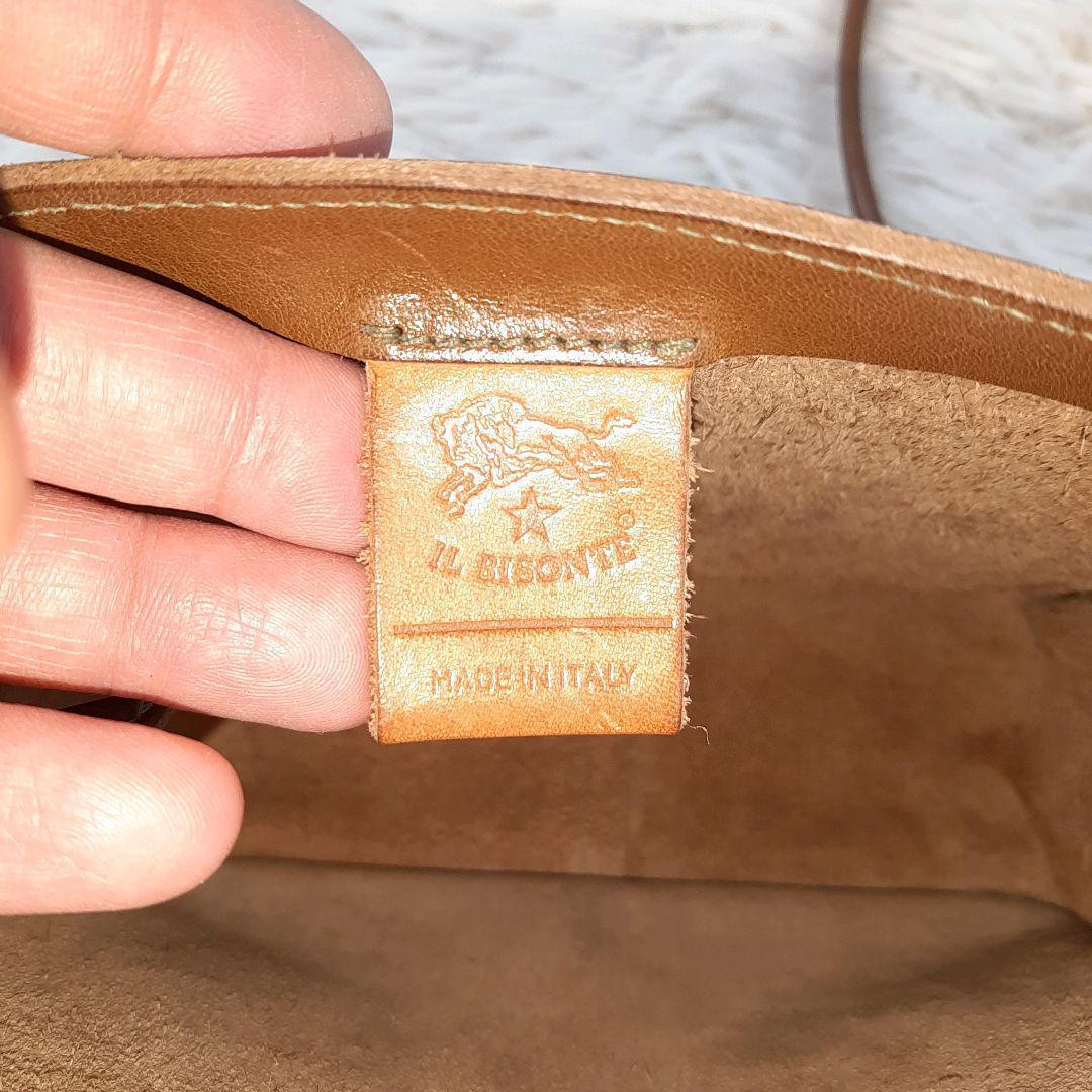 美品 IL BISONTE イルビゾンテ ショルダーバッグ レザーブラウン