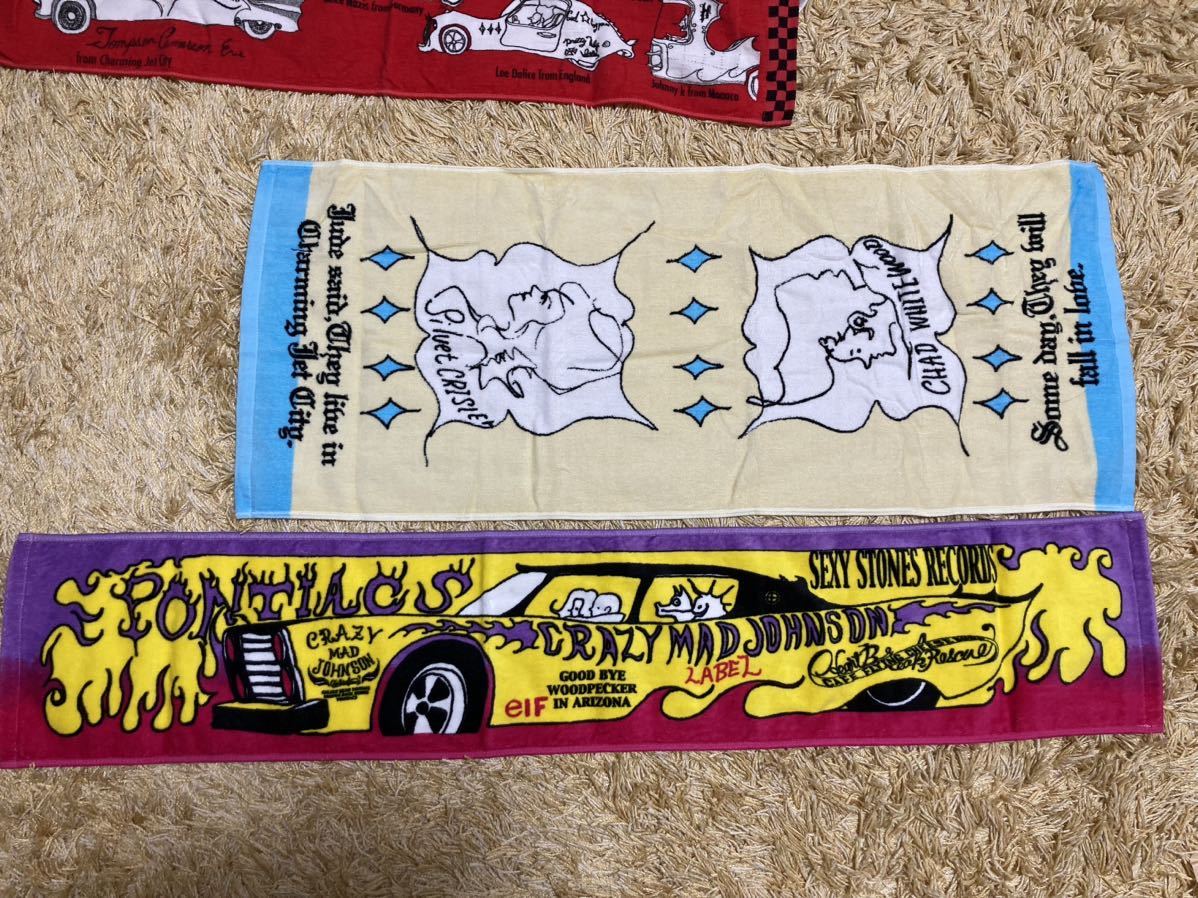 【デッドストックグッズ】 浅井健一 イラスト タオル 7枚+バッグ4枚 JUDE PONTIACS sherbets blankey jet city ブランキー BJC ベンジー_画像7