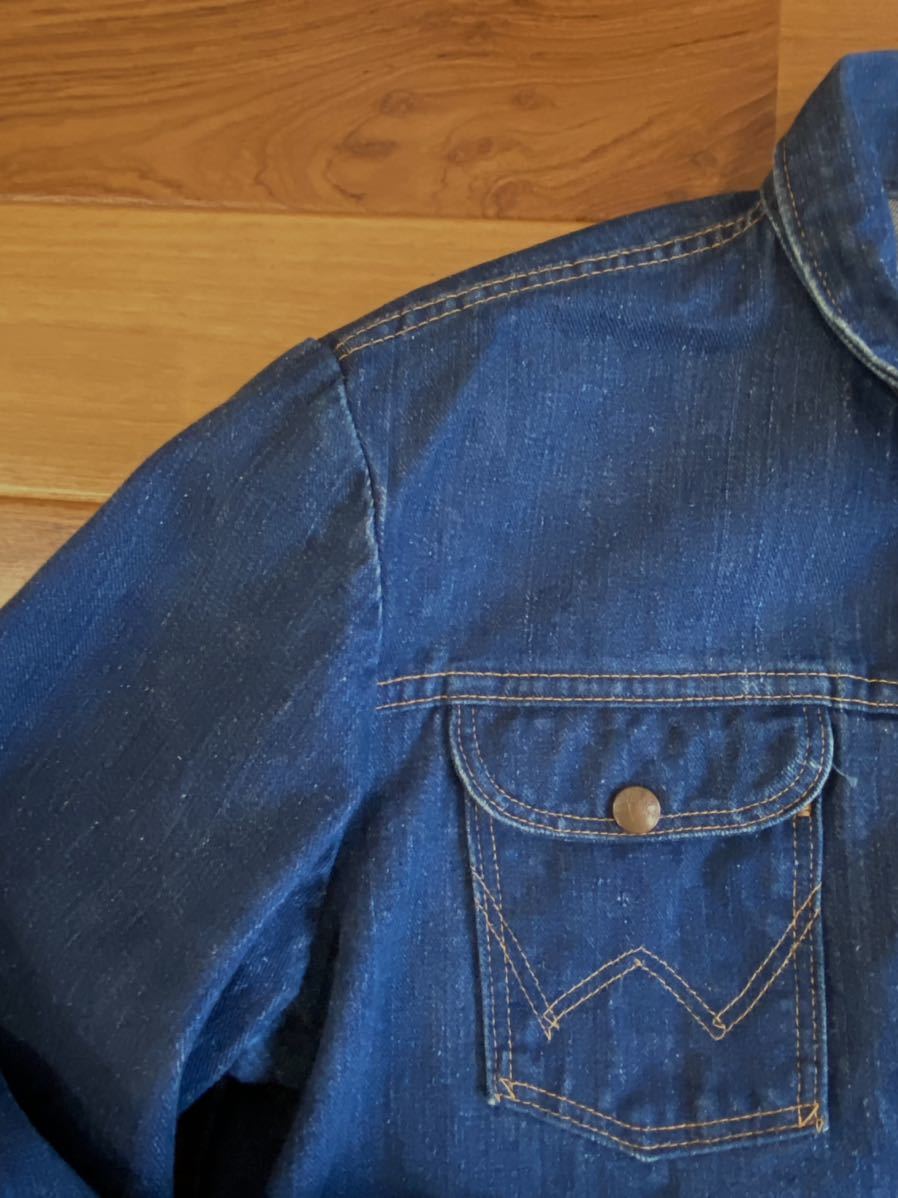 濃紺70s ビンテージ ラングラー 24MJZ デニムジャケット SIZE44 濃紺70s ビンテージ ラングラー 24MJZ デニムジャケット SIZE44