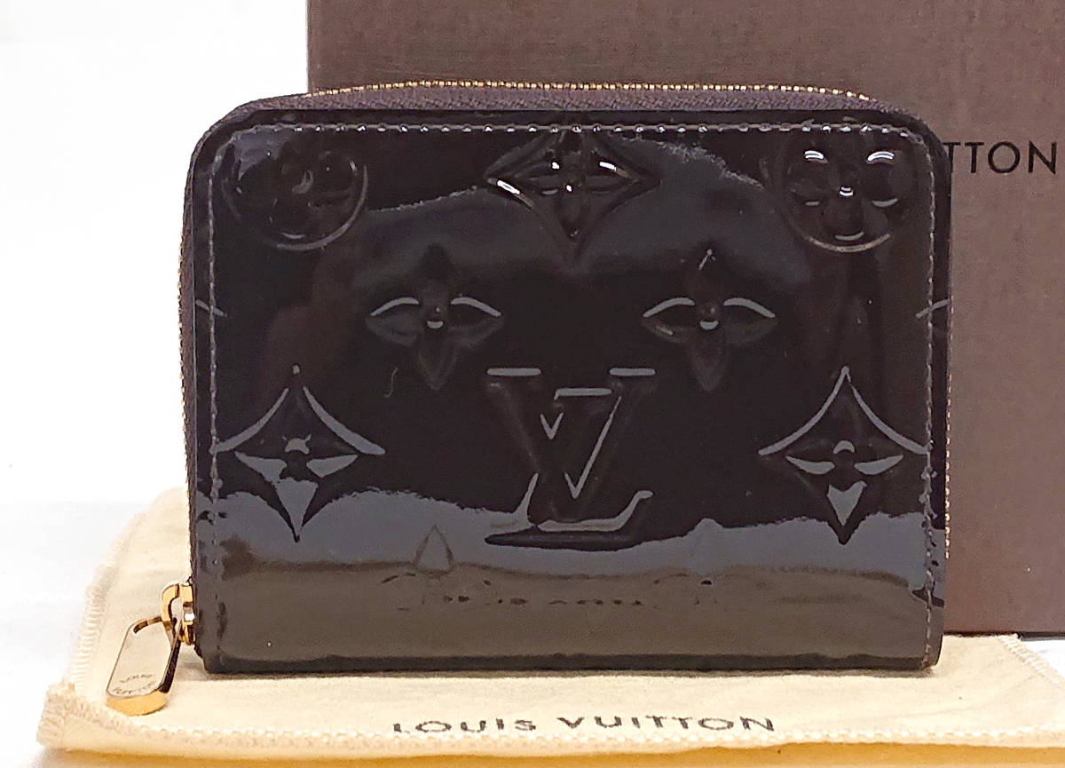 LOUIS VUITTON ジッピー コインパース ヴェルニ 財布 アマラント-