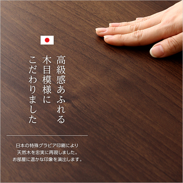 収納家具 DEALS-ディールズ- フラップ扉2枚タイプ ウォールナット_画像6