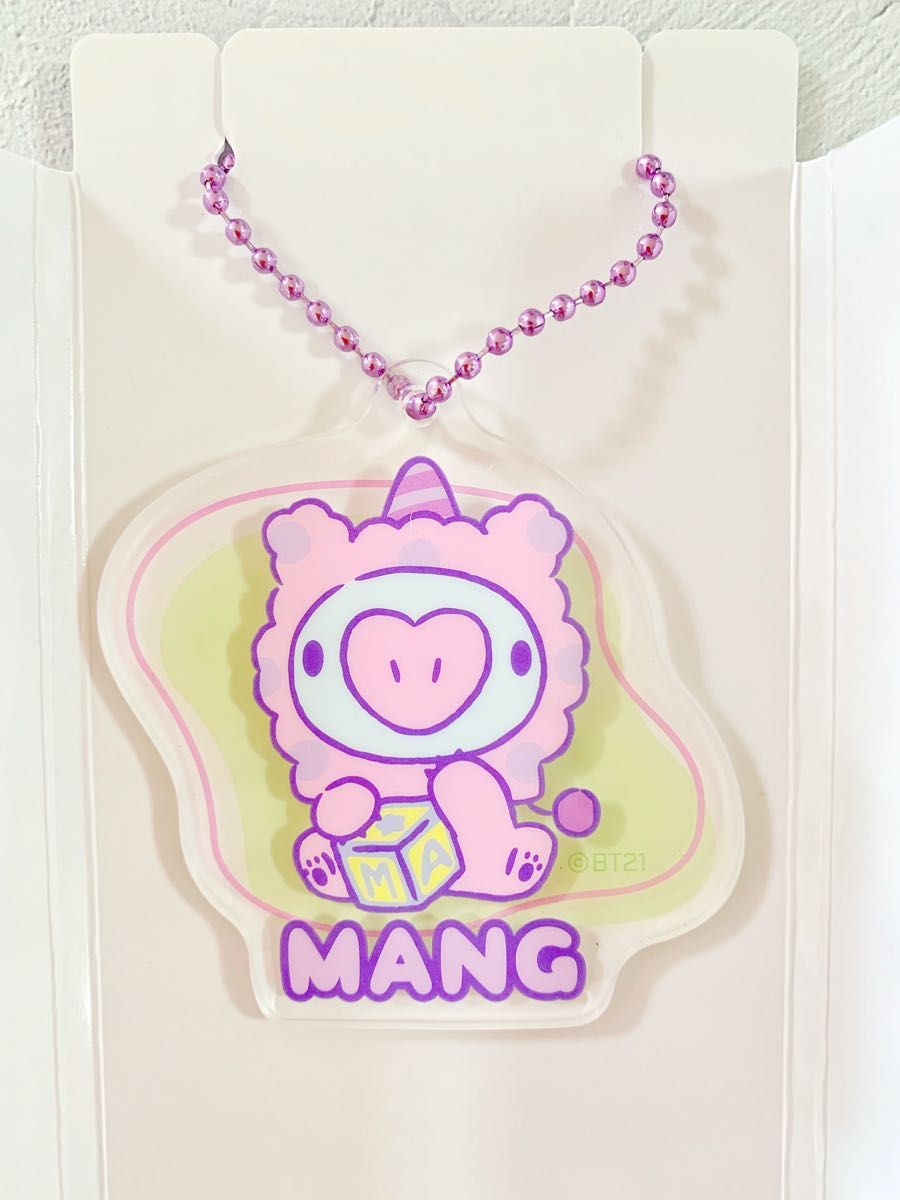 BTS BT21 ぬいぐるみバッジ アクリルキーホルダー MANG マン J-HOPE ホビ