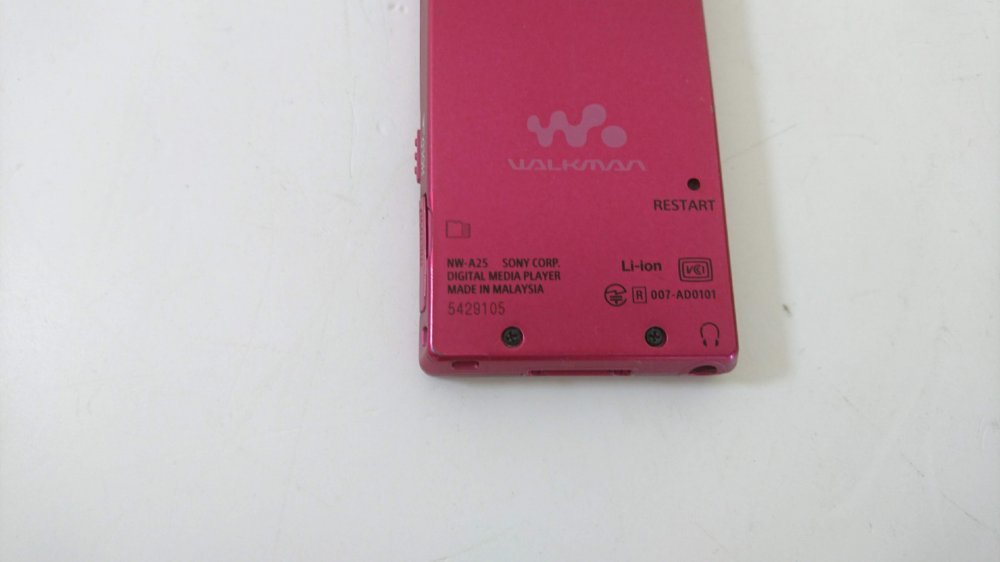 SONY ウォークマン A20シリーズ 16GB ハイレゾ音源対応 2015年モデル ボルドーピンク NW-A25 PM