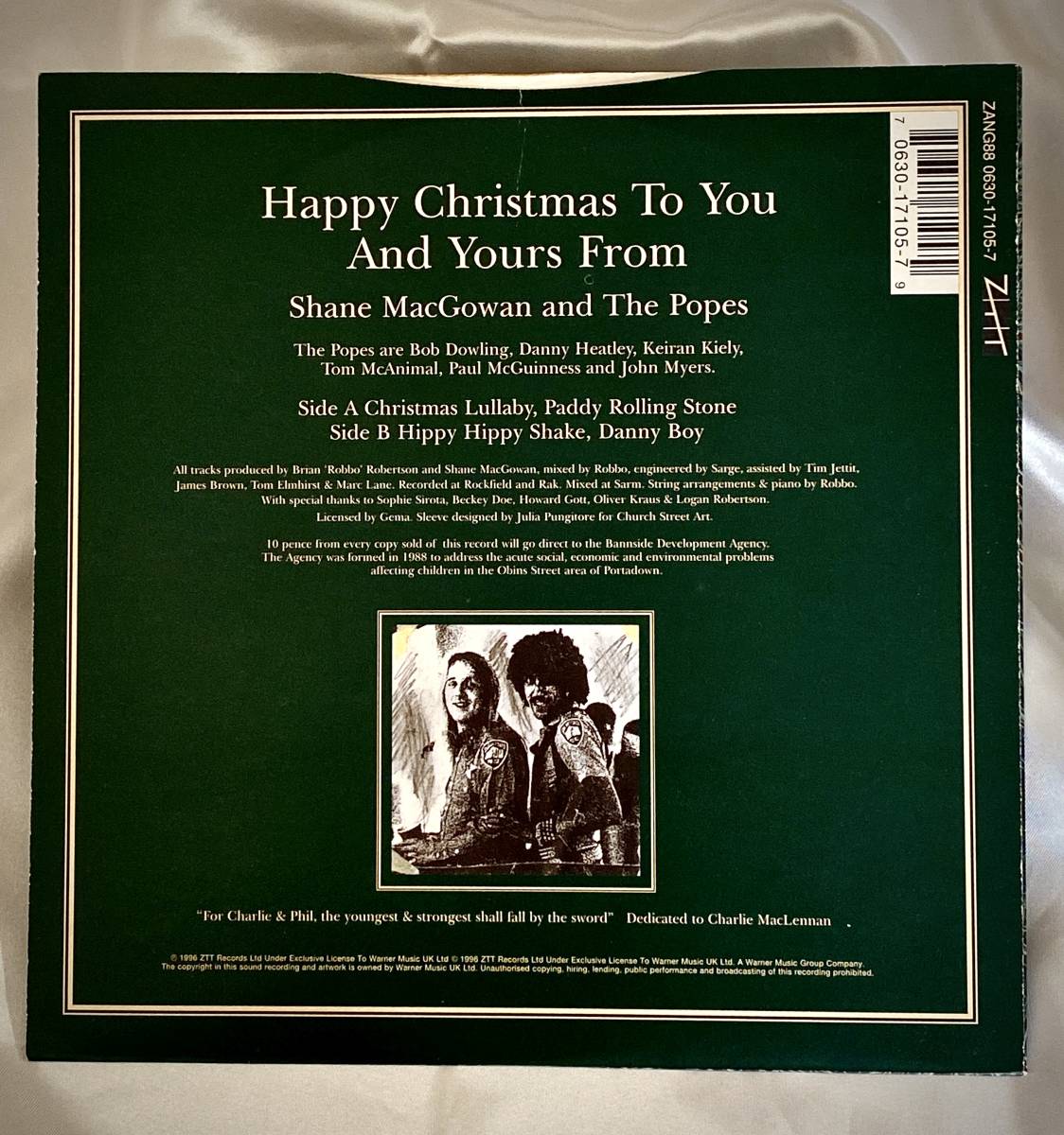 ★Shane MacGowan And The Popes / Christmas Party E.P. '96●1996年UK盤(ZANG 88) シェイン・マガウアン/ POGUES / ポーグス_画像2
