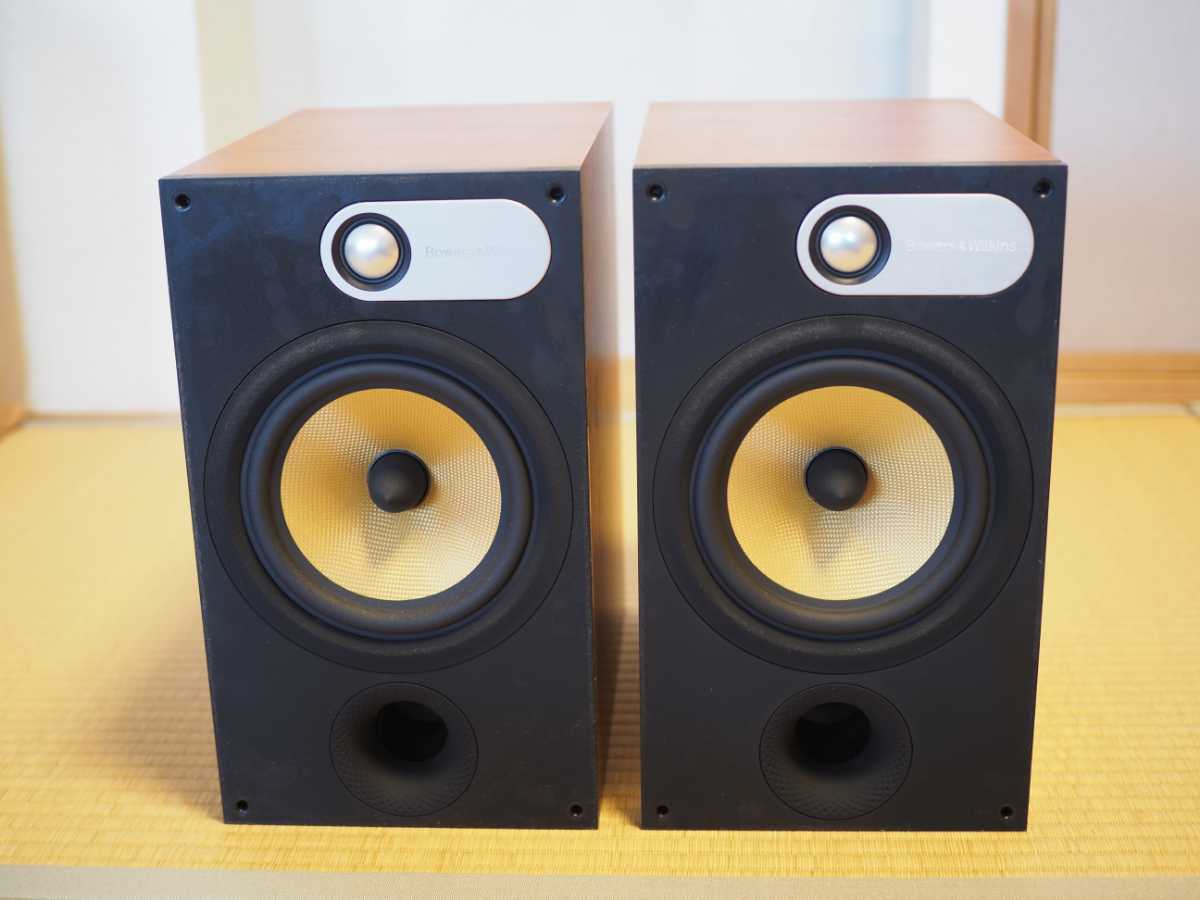 ヤフオク! - B&W685 2ウェイ2スピーカー ブックシェルフ型 木目...