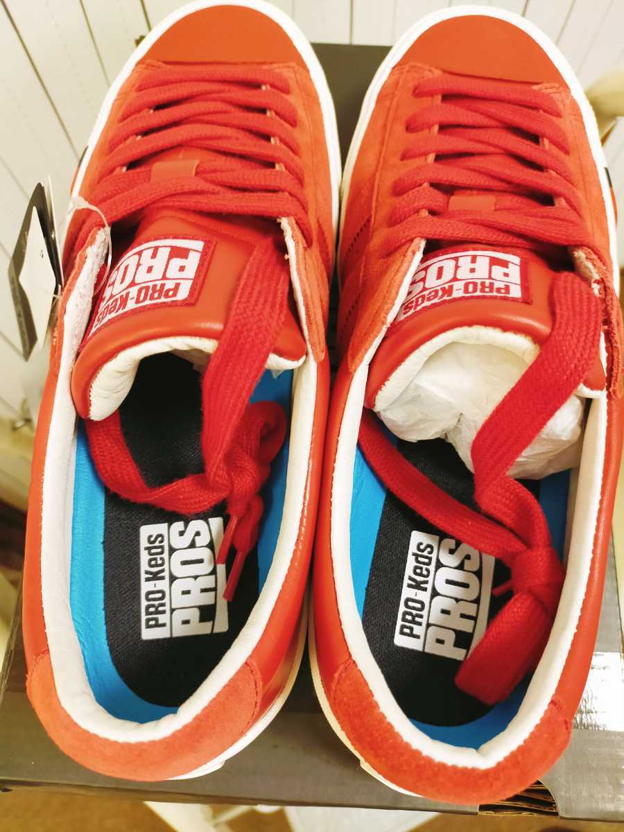 新品 PRO-Keds スニーカー PROS ROYAL PLUS LEATHER PROS 27.0cm RED_画像3