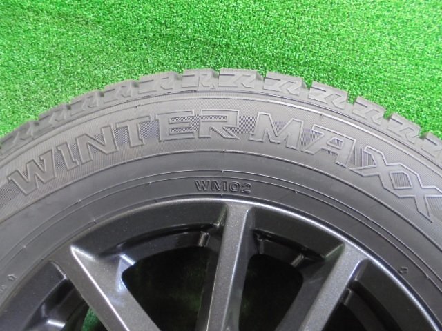 5EF123AB13) 送料無料 215/65R15 ウィンターマックス WM02 スタッドレスタイヤ+美品 BORBET 15インチホイール4本セット 2018年製_画像3