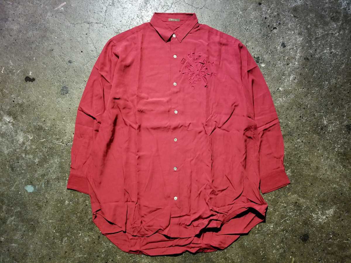 Yohji Yamamoto 92ss カットワークデザイン ロングシャツ | www