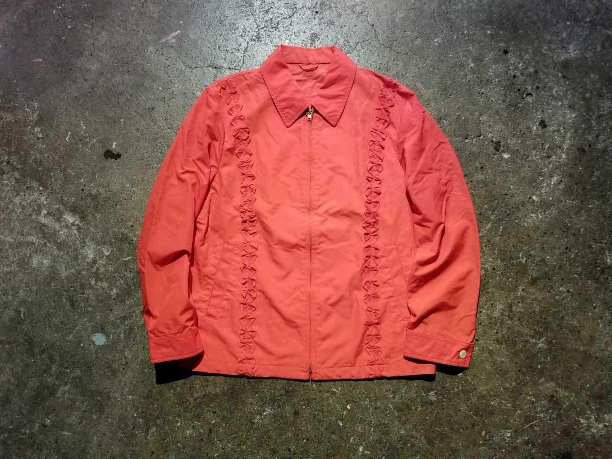 COMME des GARCONS HOMME 00ss フリルデザインナイロンジップアップ