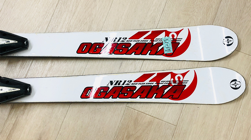 【中古板】OGASAKA オガサカ スキー板 + ビンディングセット 150cm U-17_画像2