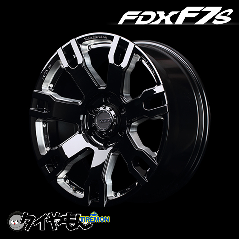 RAYS TEAM DAYTONA FDXF7S 17インチ 6H139.7 8J +20 1本 ホイール ブラックマシニング SUV 4WD レイズ デイトナ_画像1