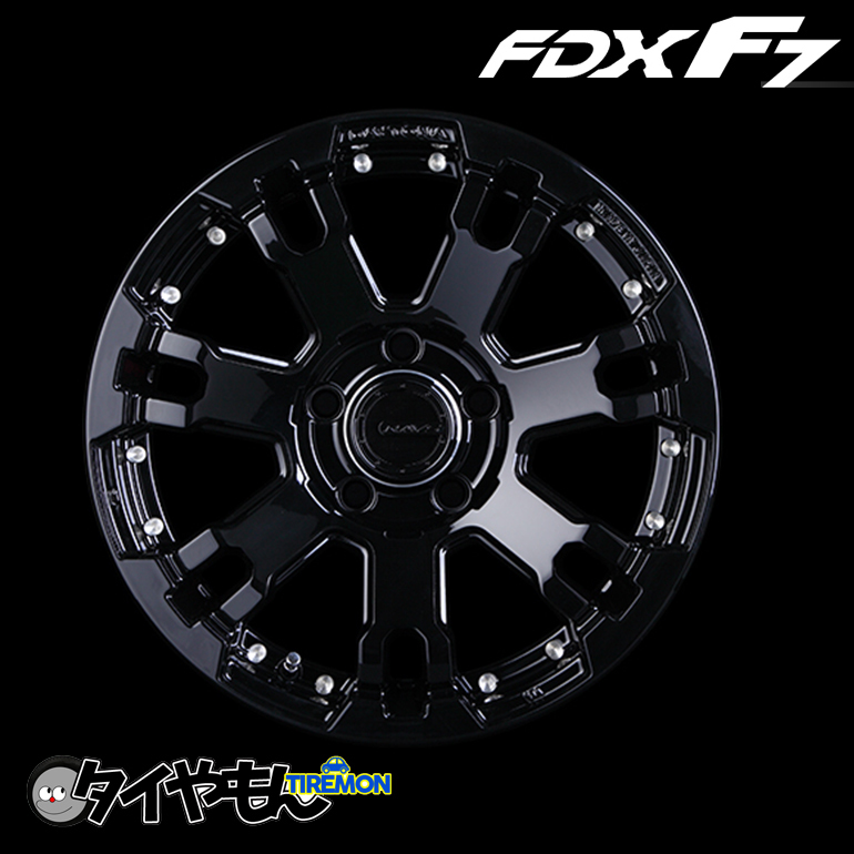 RAYS TEAM DAYTONA FDXF7 17インチ 5H114.3 7J +40 4本セット ホイール ブラック SUV 4WD レイズ デイトナ_画像1