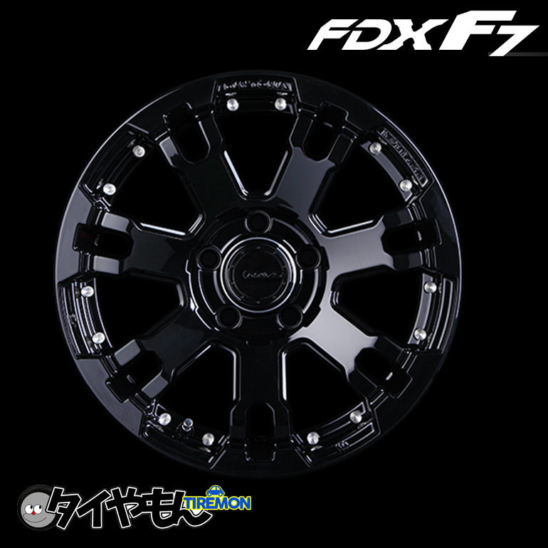 RAYS TEAM DAYTONA FDXF7 16インチ 5H114.3 7J +40 1本 ホイール ブラック SUV 4WD レイズ デイトナ