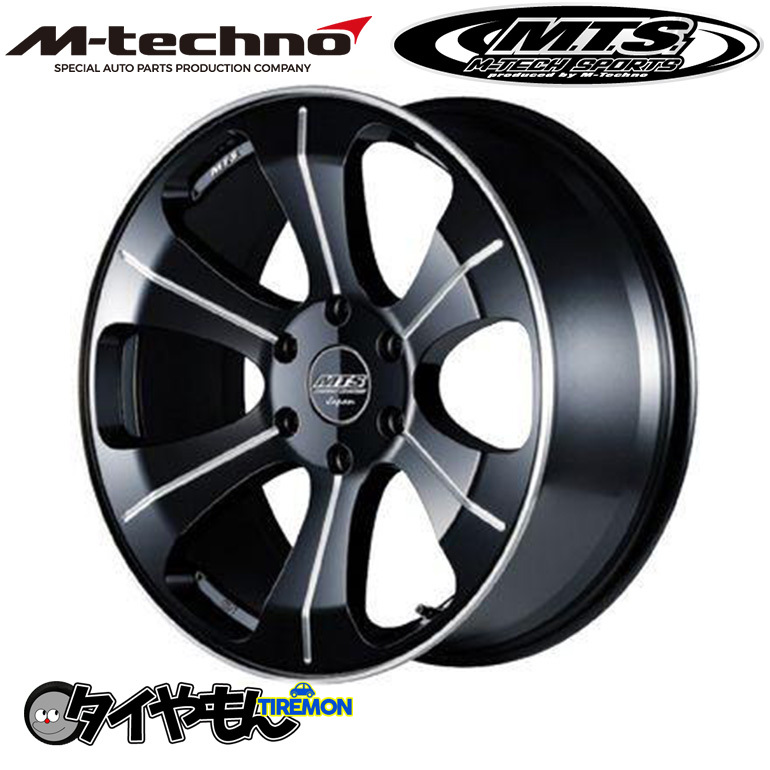 MTS エムテクノ MJ-03S 18インチ 6H139.7 8J +38 1本 ホイール ML M-TECHNO ハイエース キャラバン_画像1